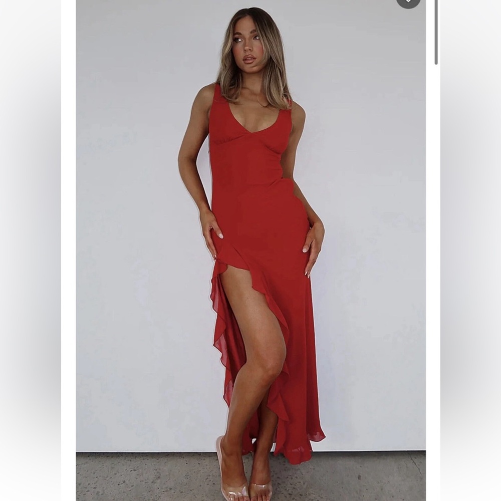 Tell Me Everything Max Dress Red Wine White Fox Boutique